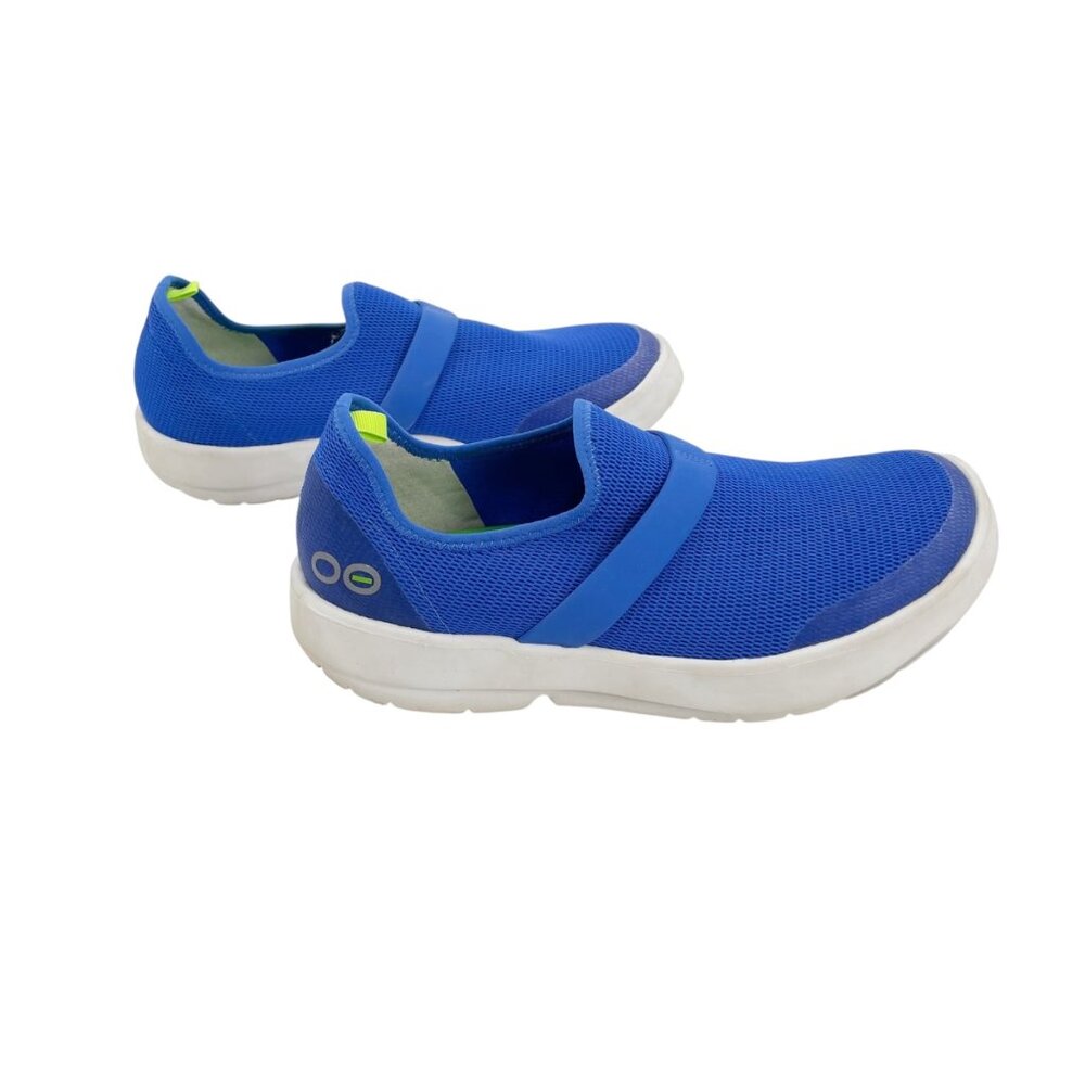 Oofos OOmg Eezee Recovery Low Mesh Slip On Shoes Orthopedic Blue Womens Size 10 - Picture 3 of 7